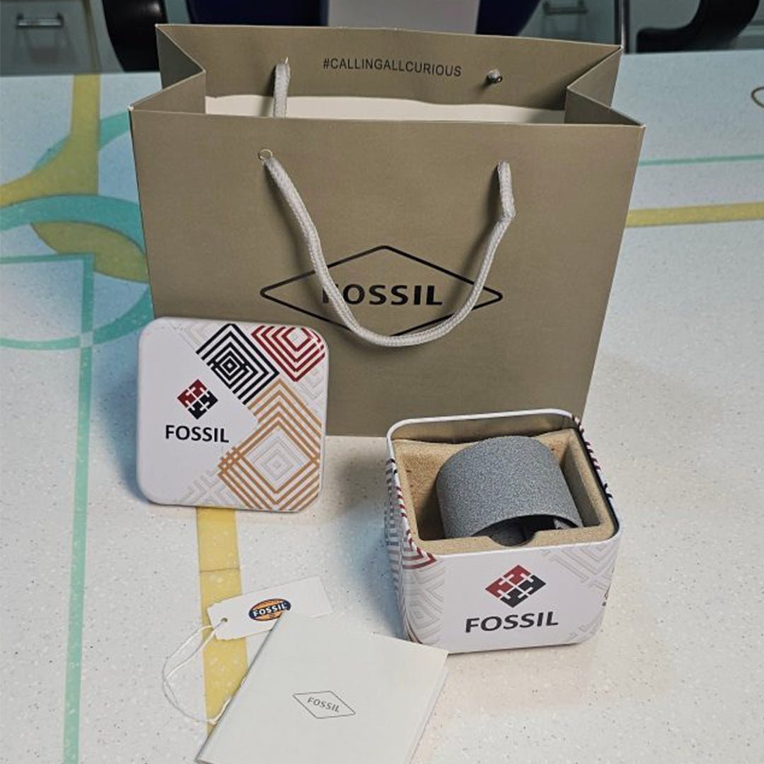 Fossil Grant Leather Belt Full Black Watch