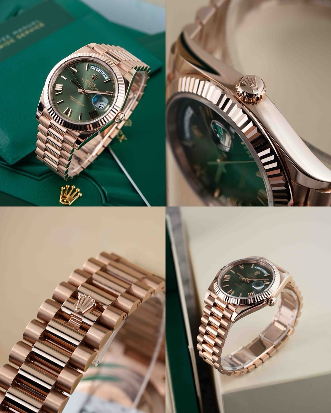Rolex Oyster Perpetual Day Date Copper Green Dial