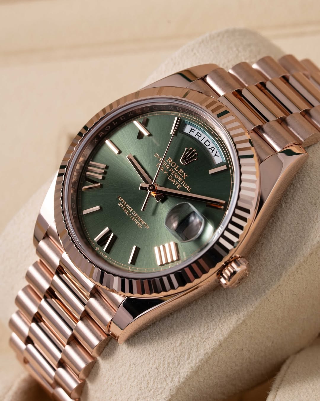 Rolex Oyster Perpetual Day Date Copper Green Dial