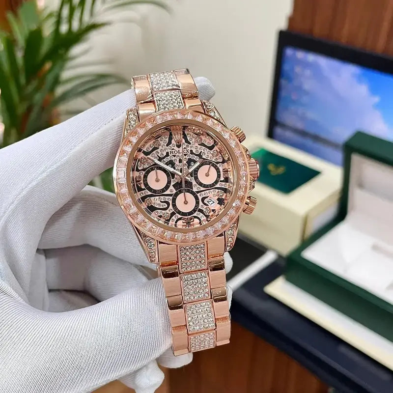 Rolex Daytona Ramzan Special Gold Diamond Metal Watch