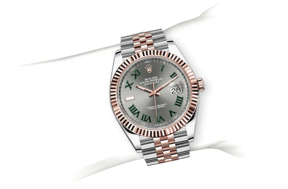Rolex Datejust Dualtone Grey Dial Metal Watch