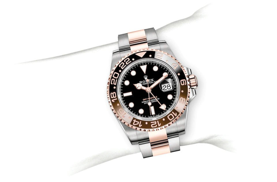 GMT-Master II Everose gold and Black dial.