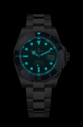Rolex Submarine blue and a black dial date