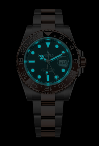 GMT-Master II Everose gold and Black dial.
