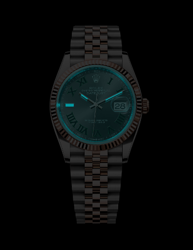 Rolex Datejust Dualtone Grey Dial Metal Watch