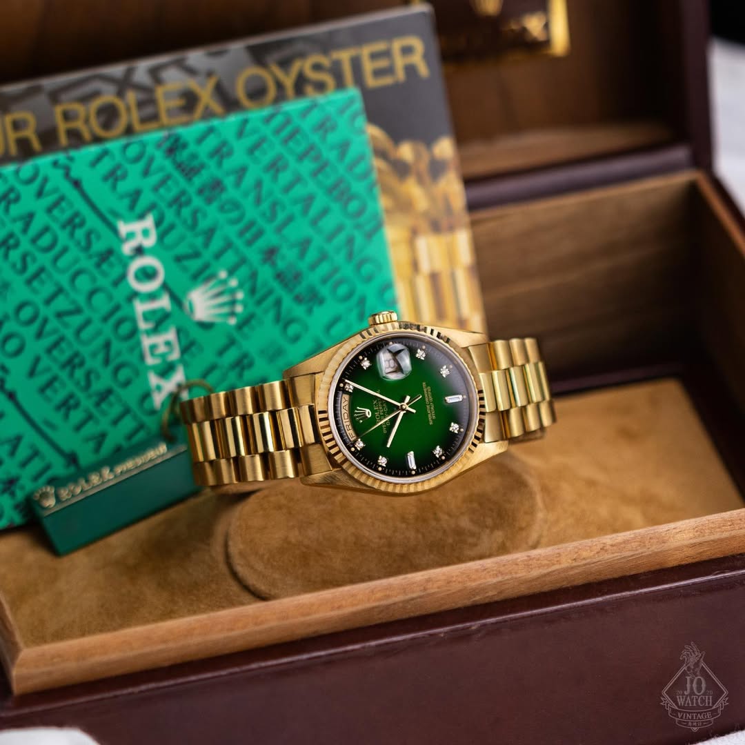 Role_x Oyster Perpetual Day Date Diamond GOLD-Green (Virat Kohli)