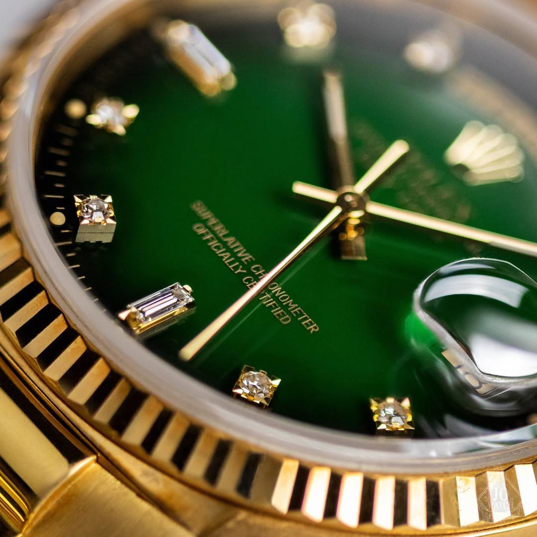 Role_x Oyster Perpetual Day Date Diamond GOLD-Green (Virat Kohli)