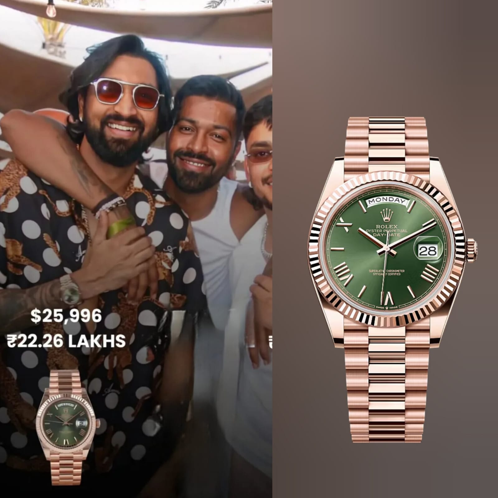Rolex Oyster Perpetual Day Date Copper Green Dial
