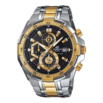 Edifice Silver Gold Black Metal Watch