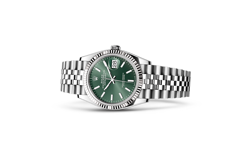Rolex Date just 36 green dial
