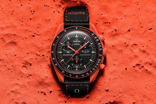 Swatch X Omega Bioceramic Moonswatch Mission To The Moon Mars With Kit