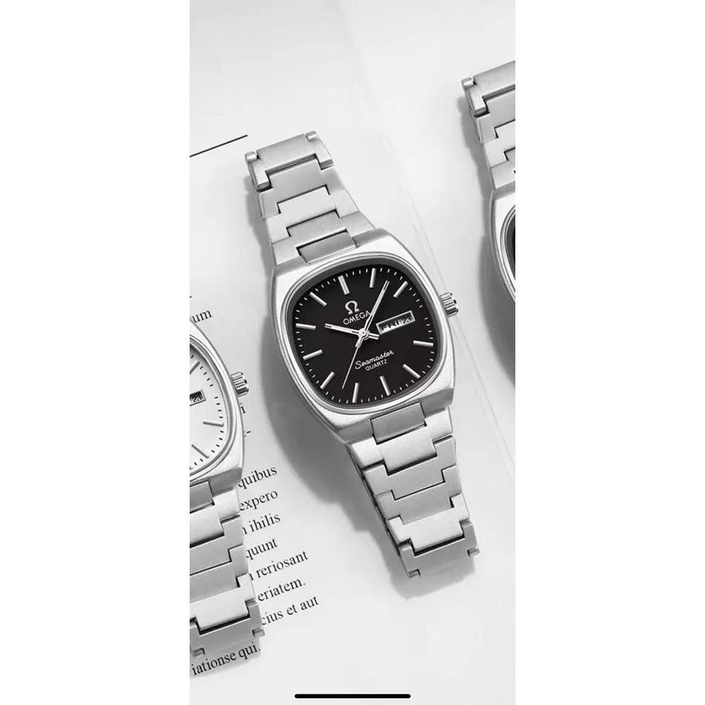 Omega Speedmaster Slim Silver Black Metal Watch