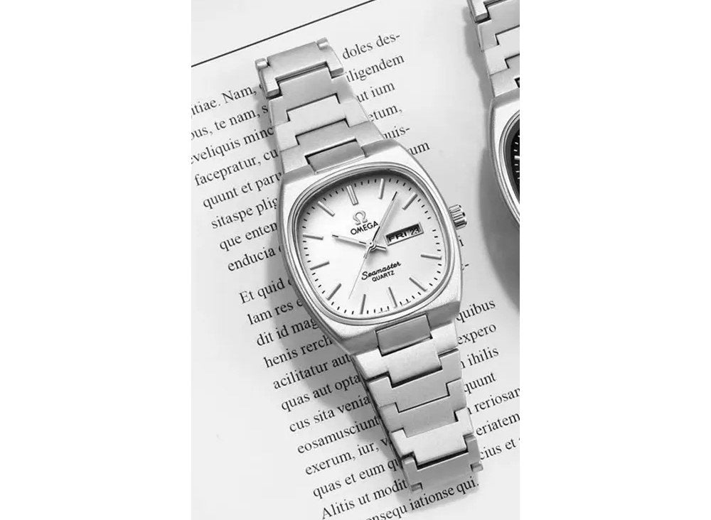 Omega Speedmaster Slim Silver White Metal Watch