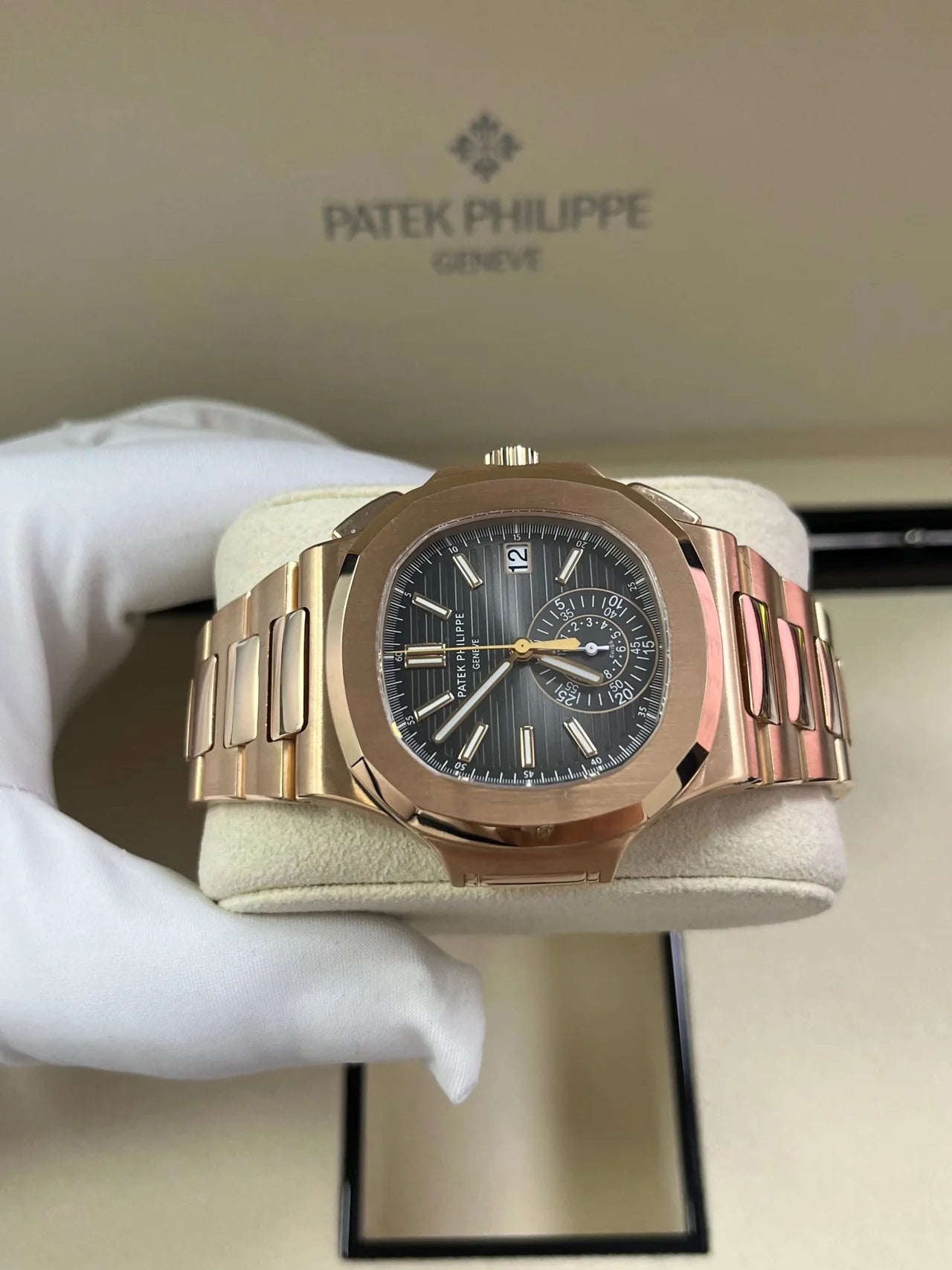 Patek Philippe Nautilus Rose Gold/ Black Gradient Dial
