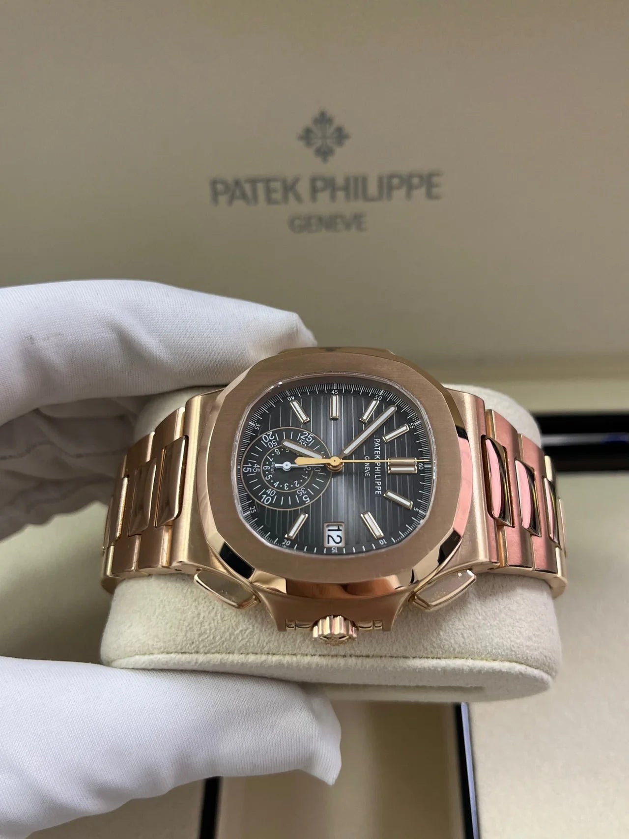 Patek Philippe Nautilus Rose Gold/ Black Gradient Dial