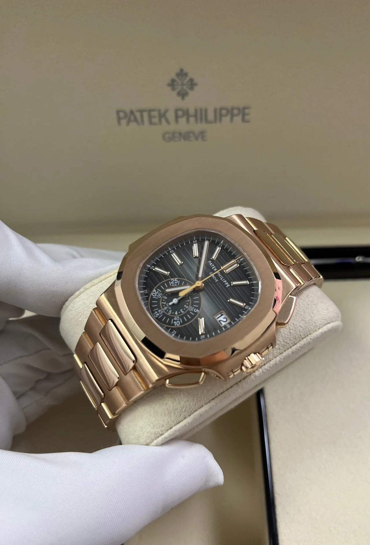 Patek Philippe Nautilus Rose Gold/ Black Gradient Dial