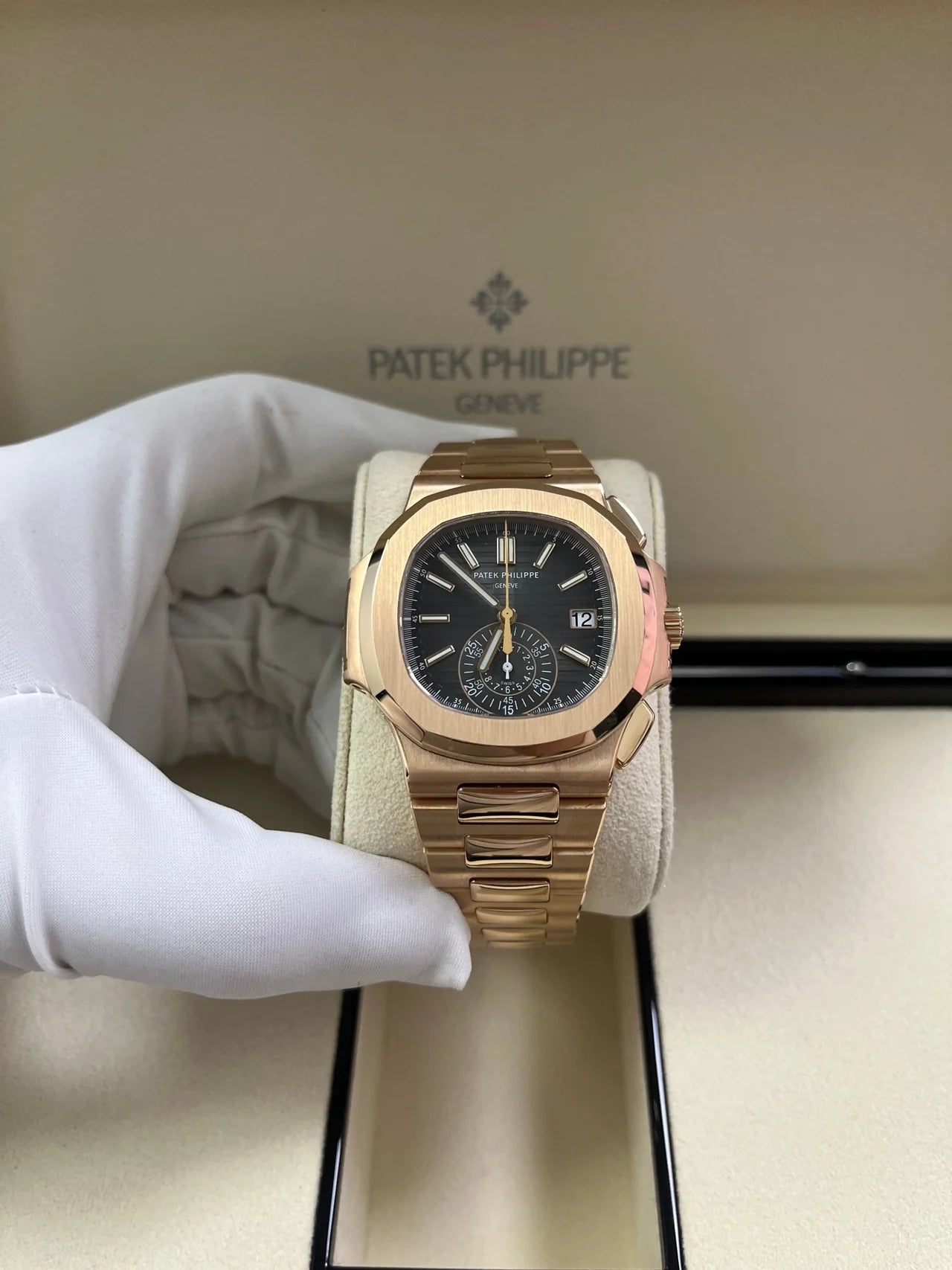 Patek Philippe Nautilus Rose Gold/ Black Gradient Dial