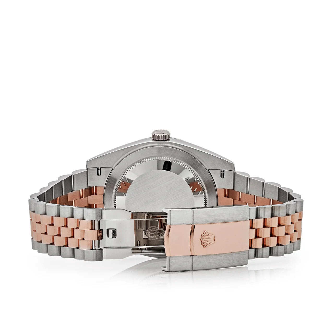 Rolex Date just 41 Two-Toned Rose Gold Stainless Steel Brown Dial