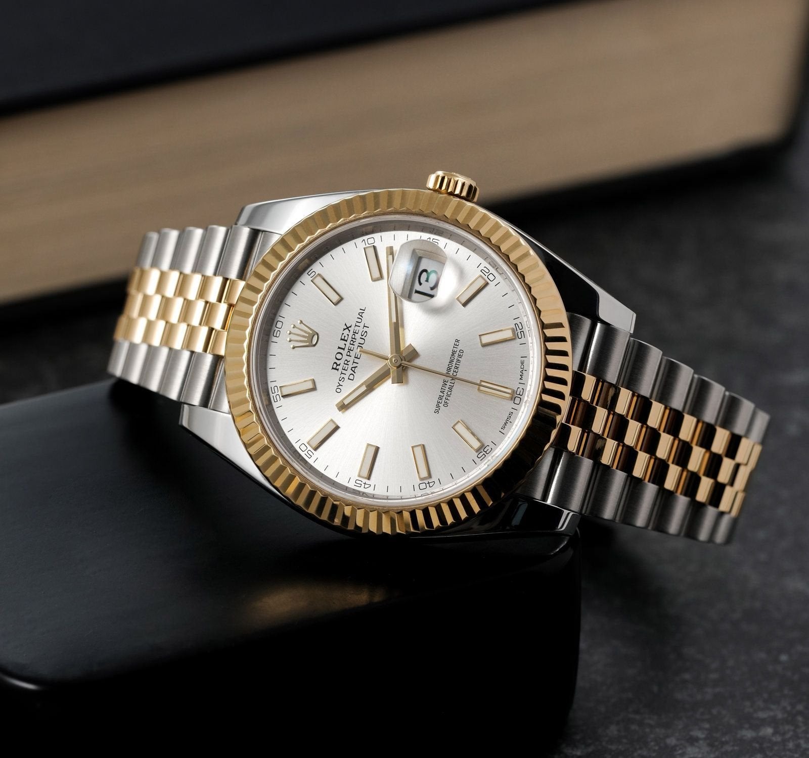 Rolex Datejust Dualtone White Dial Metal Watch