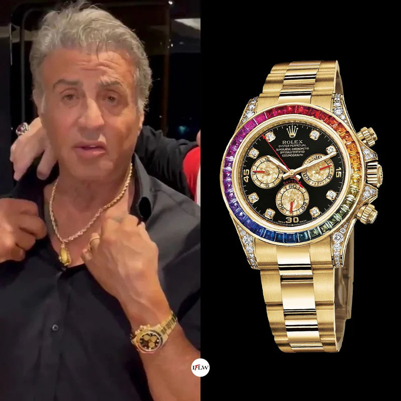 rolex rainbow daytona gold